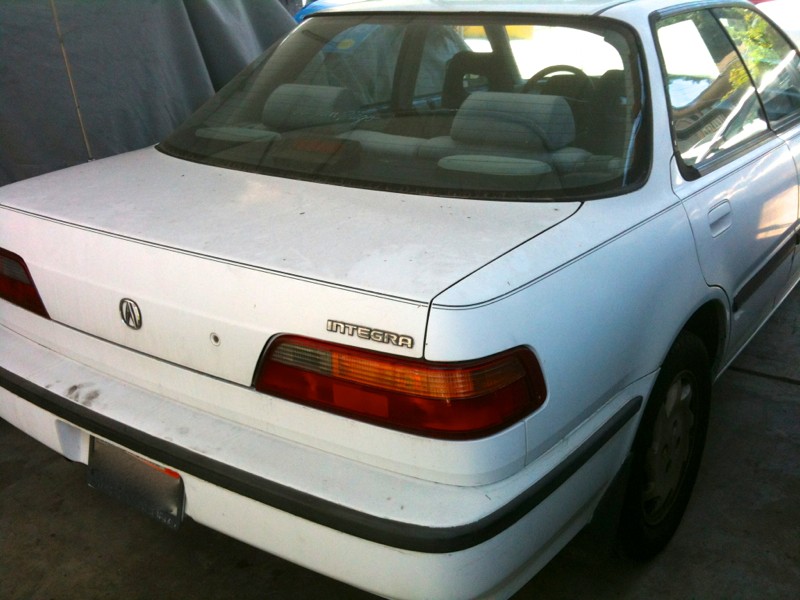 1992 Acura Integra Rear Before