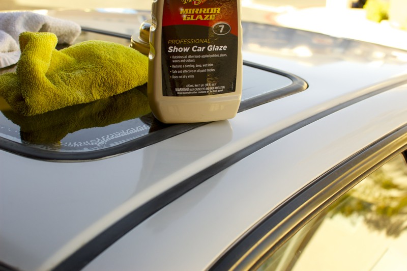 1992 Acura Integra Roof 3rd After 3rd Application of Glaze