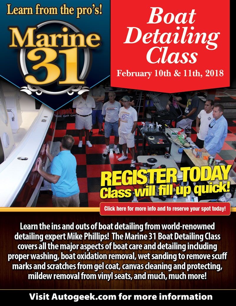 2018 Boat Detailing Class with Mike Phillips at Autogeek