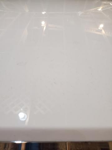 2021 Chevy Silverado with stains in white paint