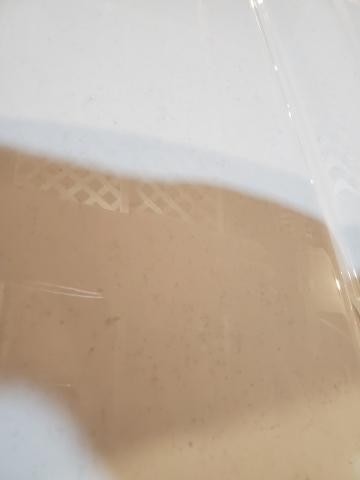 2021 Chevy Silverado with stains in white paint