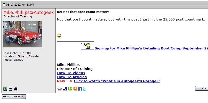 25,000 posts on the AG forum
