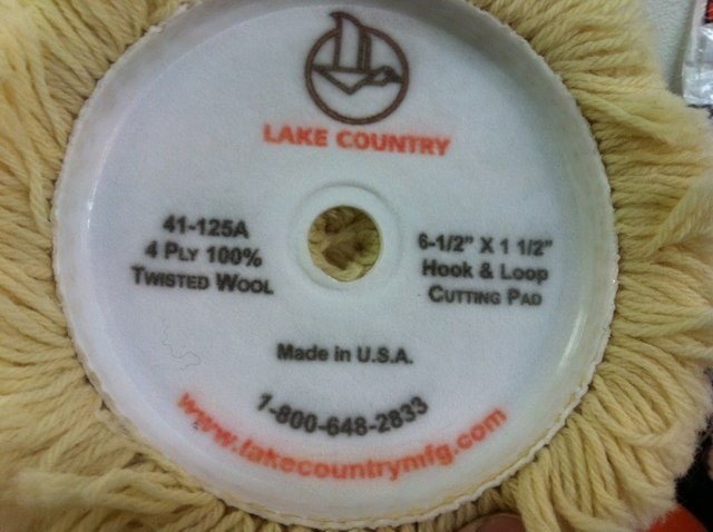 41-125A Lake Country 6.5&quot; Wool Pad recommended by Mike Phillips