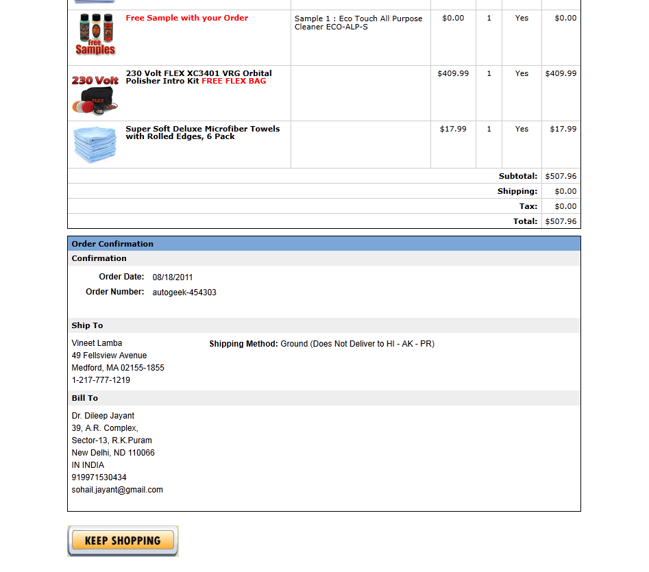 AG order
