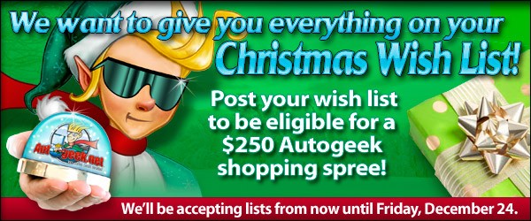 Autogeek Christmas Wish List Giveaway 2010