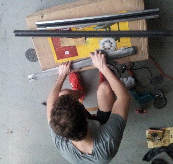 B4 sanding, after sanding - B4 paint