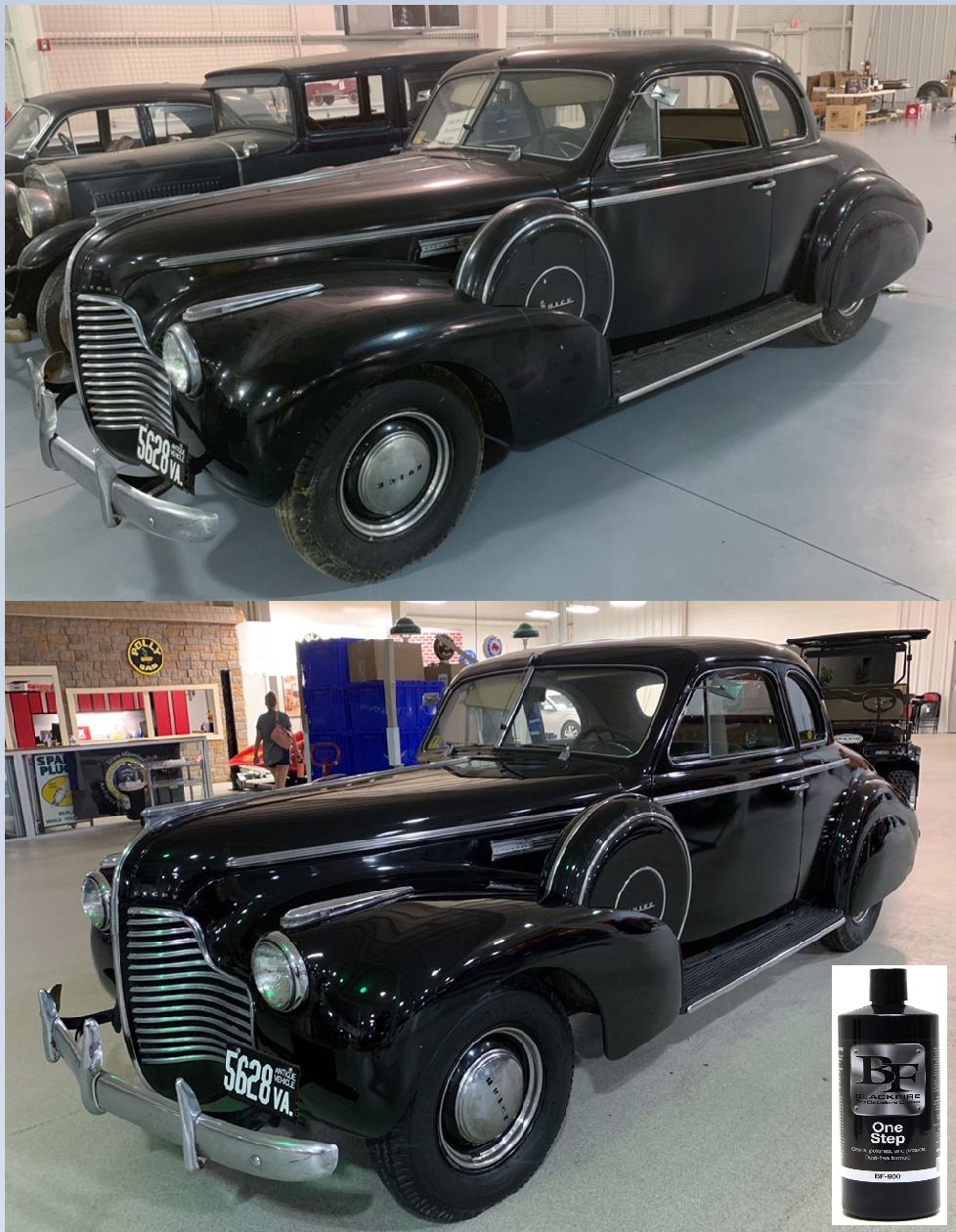 Before and After 1940 Buick BLACKFIRE One Step