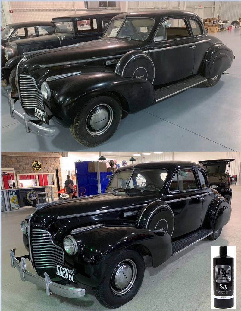 Before and After 1940 Buick BLACKFIRE One Step