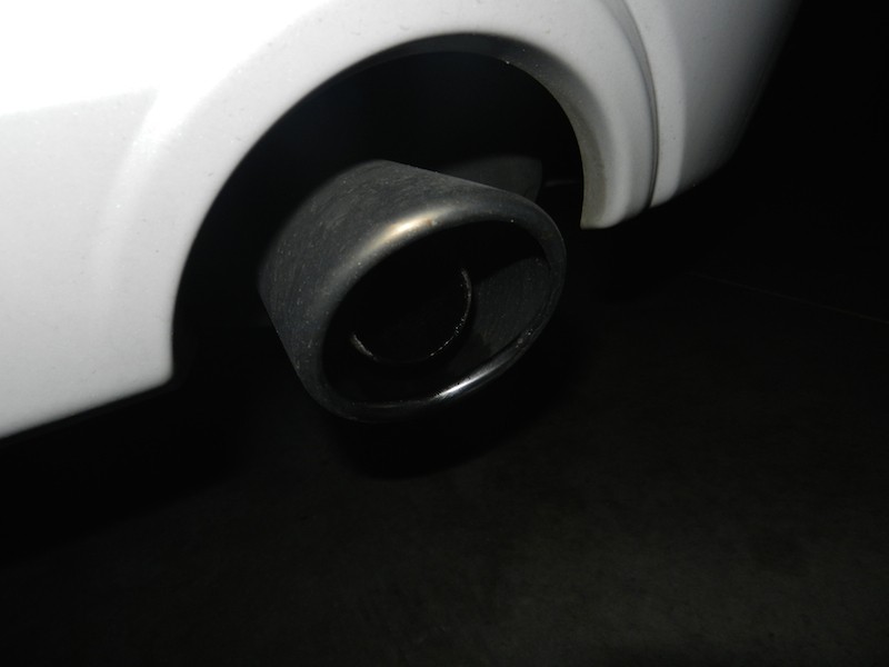 Before picture of tailpipe
