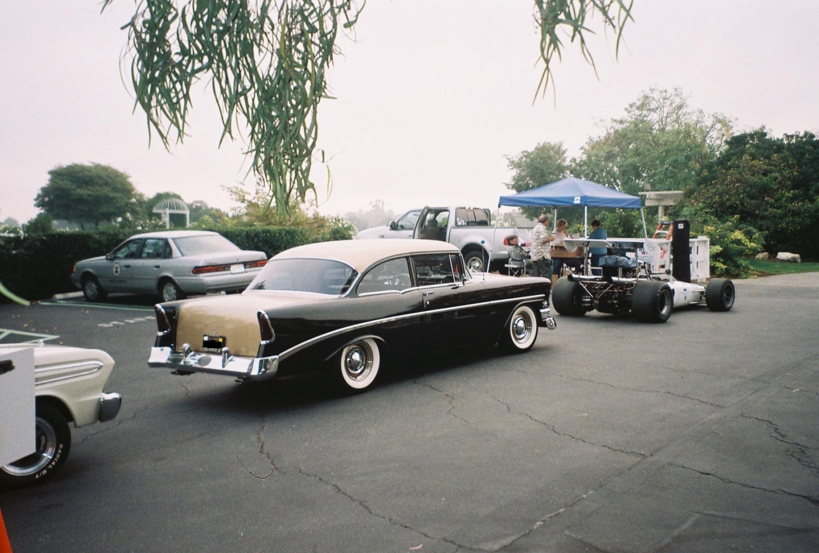Black and Gold 56 Chevy Del Ray Sedan Fabulous Fifties car show 2009