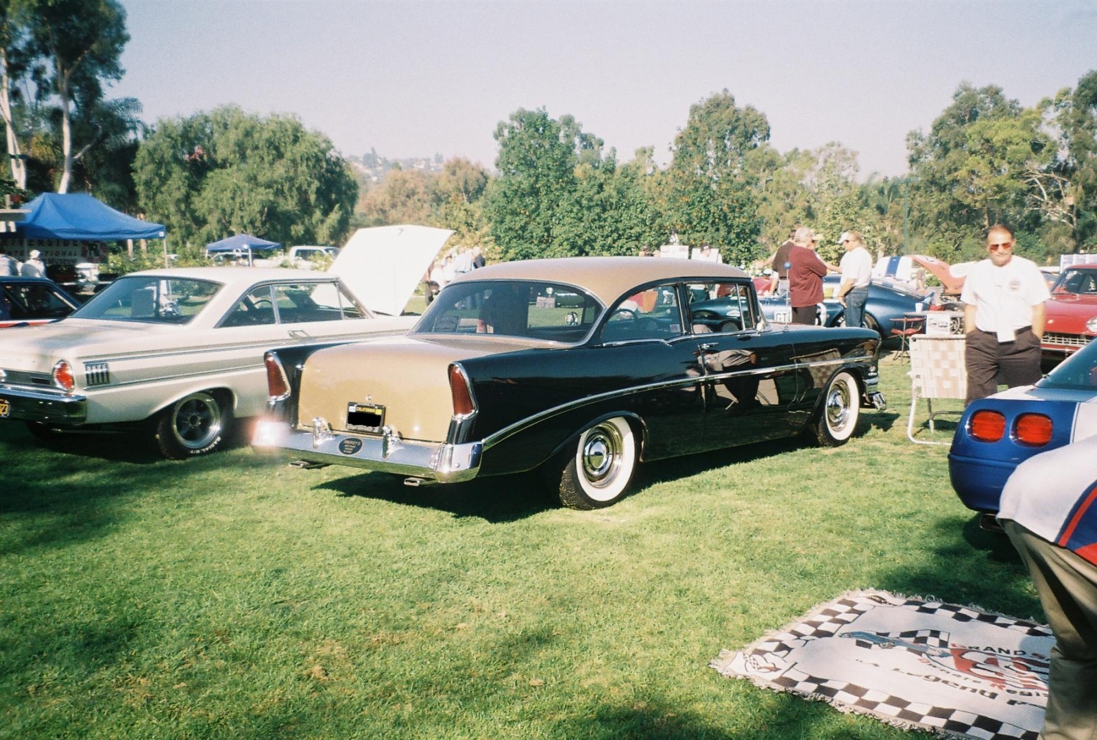 Black and Gold 56 Chevy Del Ray Sedan Fabulous Fifties car show 2009