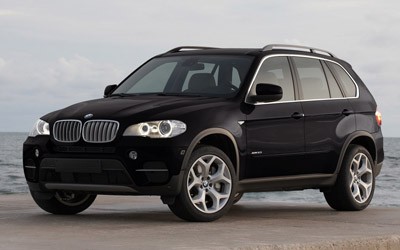black BMW X5
