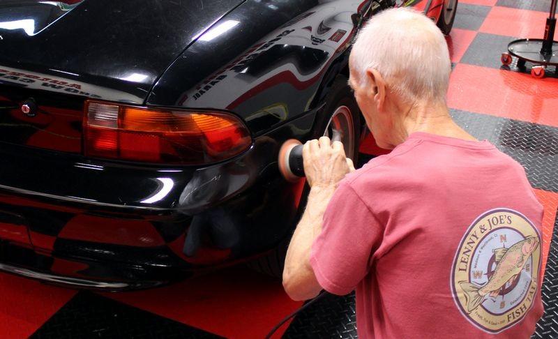 Black BMW Z3 and Black Nissan Altima Detailing Black Paint