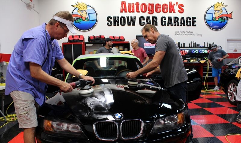 Black BMW Z3 and Black Nissan Altima Detailing Black Paint