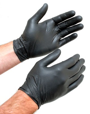 Black Nitrile Gloves Mike Phillips