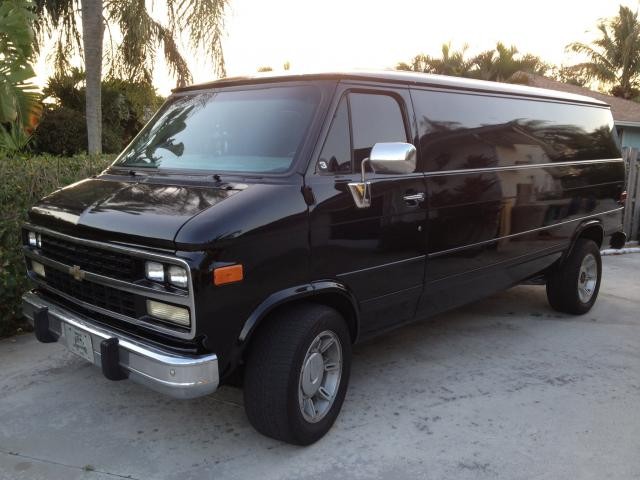 Black Van with a 454