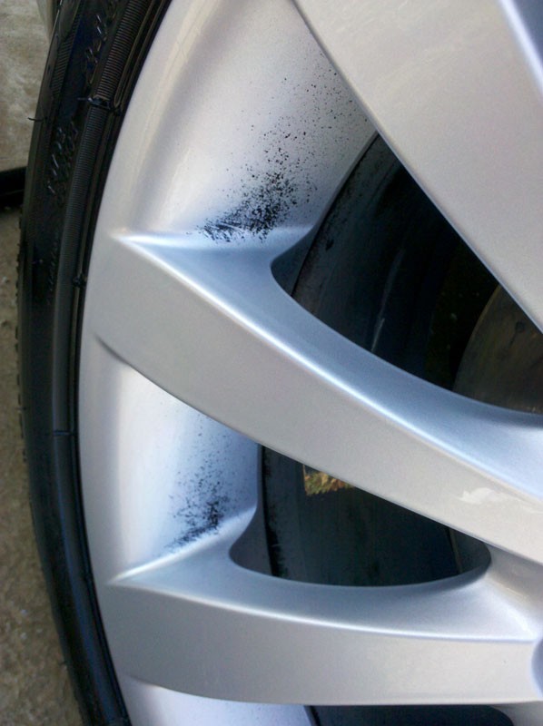 BMW 650i wheel after wash