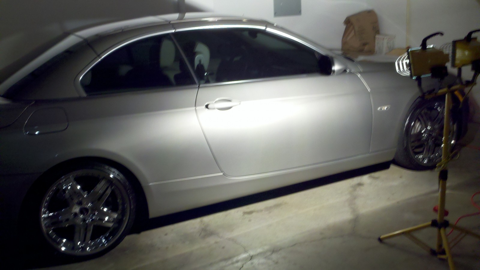 BMW completed. Sorry for the hazy picture