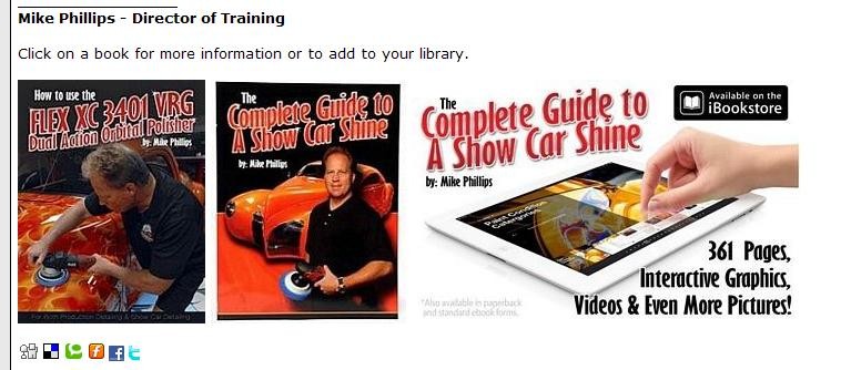 Books by Mike Phillips on Car Detailing