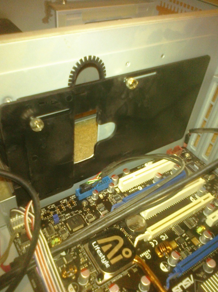 Bottom of case after