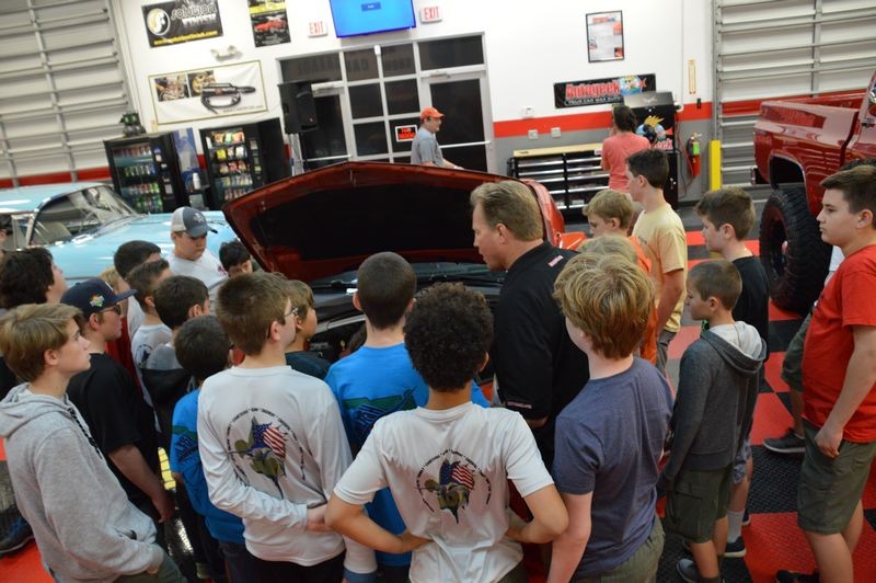 Boy Scouts Troop 840 at Autogeek with Mike Phillips 2017