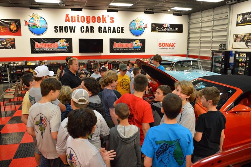 Boy Scouts Troop 840 at Autogeek with Mike Phillips 2017