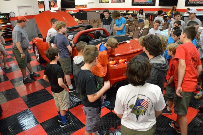 Boy Scouts Troop 840 at Autogeek with Mike Phillips 2017