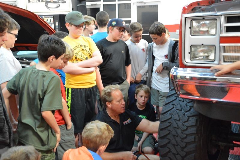 Boy Scouts Troop 840 at Autogeek with Mike Phillips 2017