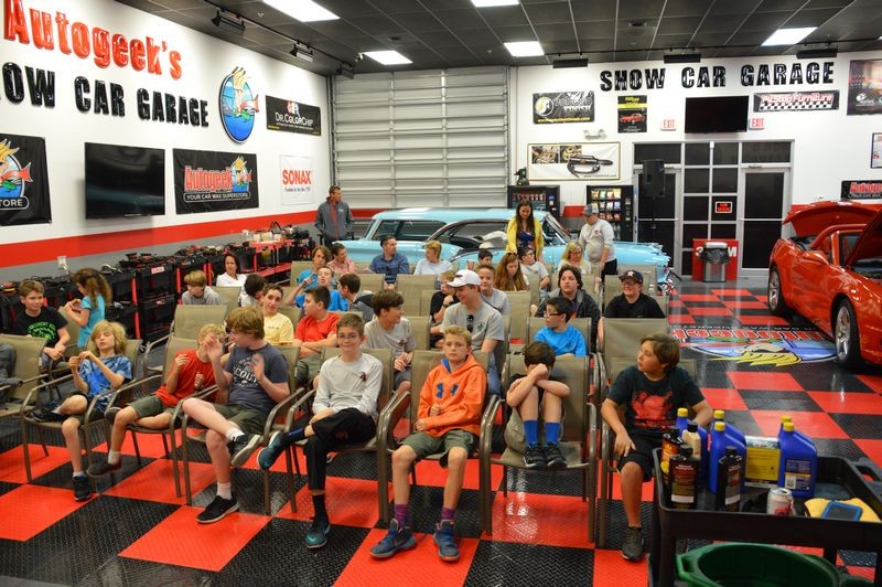 Boy Scouts Troop 840 at Autogeek with Mike Phillips 2017