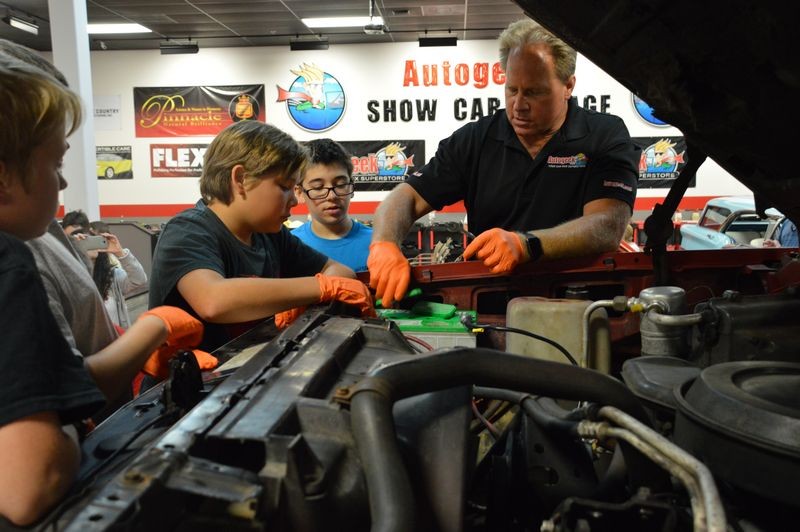 Boy Scouts Troop 840 at Autogeek with Mike Phillips 2017