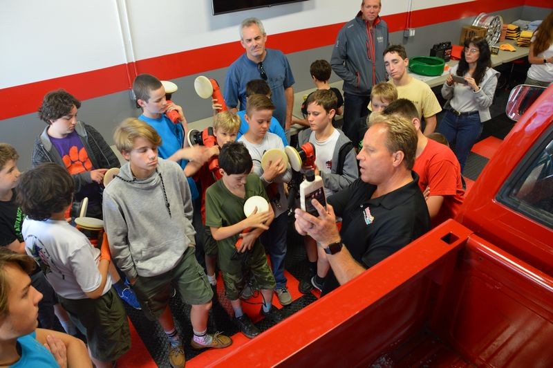 Boy Scouts Troop 840 at Autogeek with Mike Phillips 2017