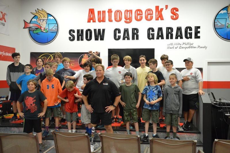 Boy Scouts Troop 840 at Autogeek with Mike Phillips 2017