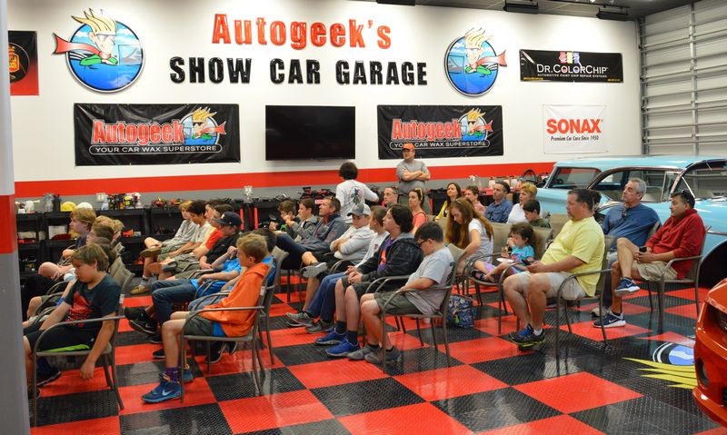 Boy Scouts Troop 840 at Autogeek with Mike Phillips 2017