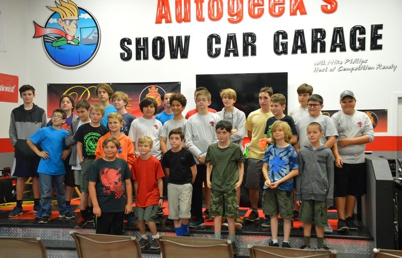 Boy Scouts Troop 840 at Autogeek with Mike Phillips 2017
