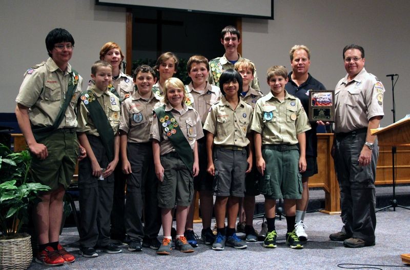 Boy Scouts Troop 840 Award to Autogeek Automotive Merit Badge