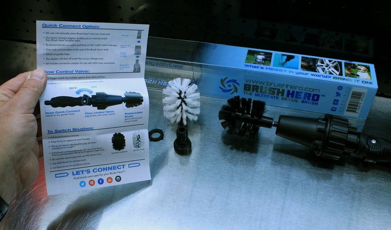 Brush Hero Water Powered Wheel Cleaning Brush