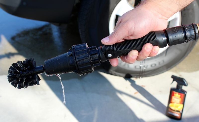 Brush Hero Water Powered Wheel Cleaning Brush