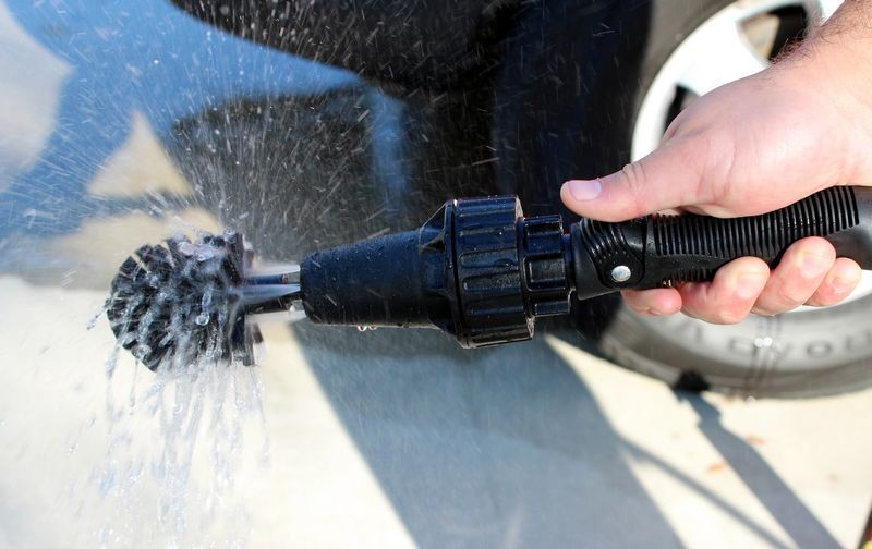 Brush Hero Water Powered Wheel Cleaning Brush