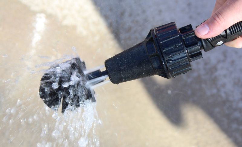 Brush Hero Water Powered Wheel Cleaning Brush