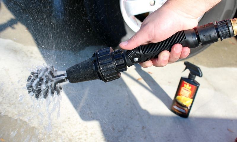 Brush Hero Water Powered Wheel Cleaning Brush