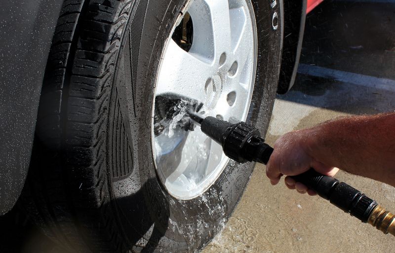 Brush Hero Water Powered Wheel Cleaning Brush
