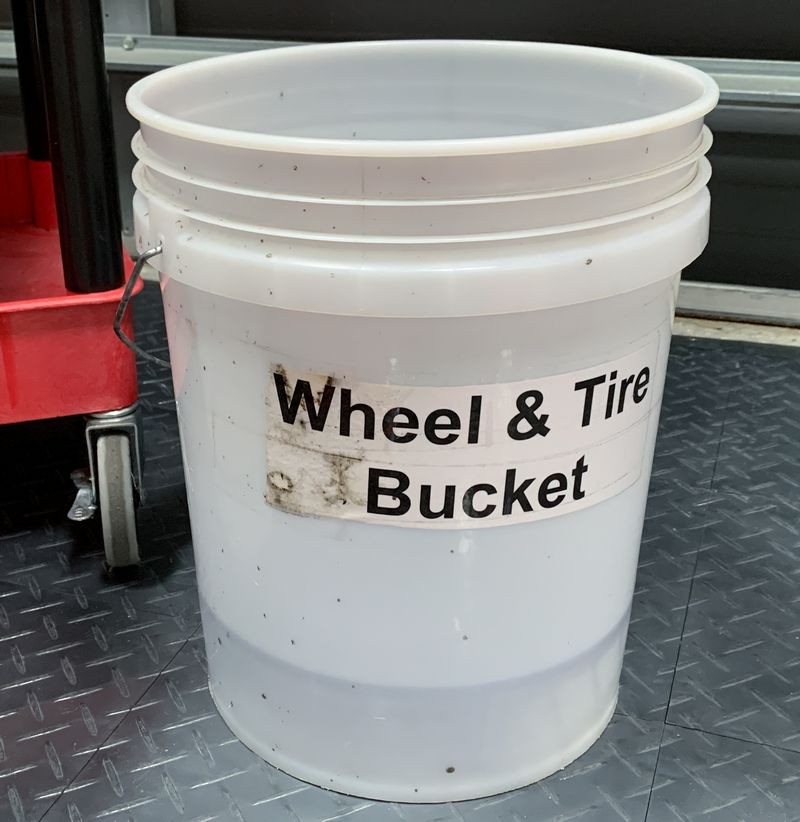 Car Washing Tools Towels Brushes and Buckets by Mike Phillips