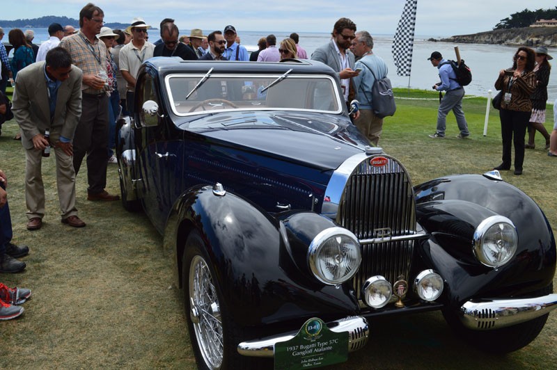 Cars on display at Pebble Beach Concours De Elegance