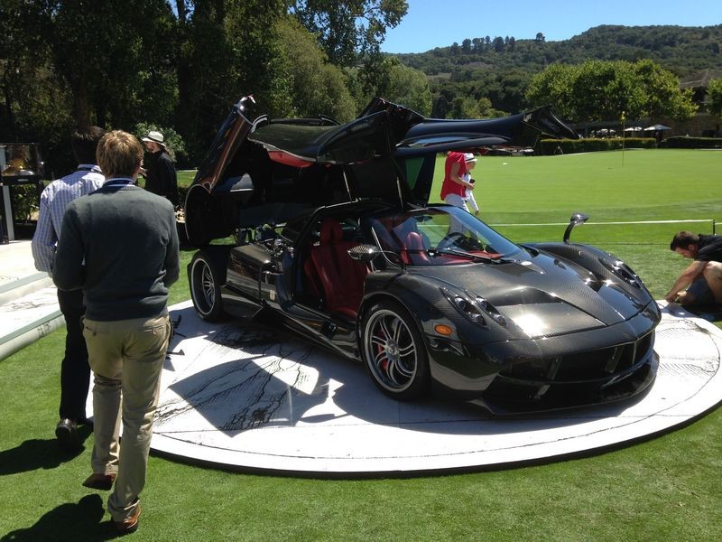 Cars on display at Pebble Beach Concours De Elegance
