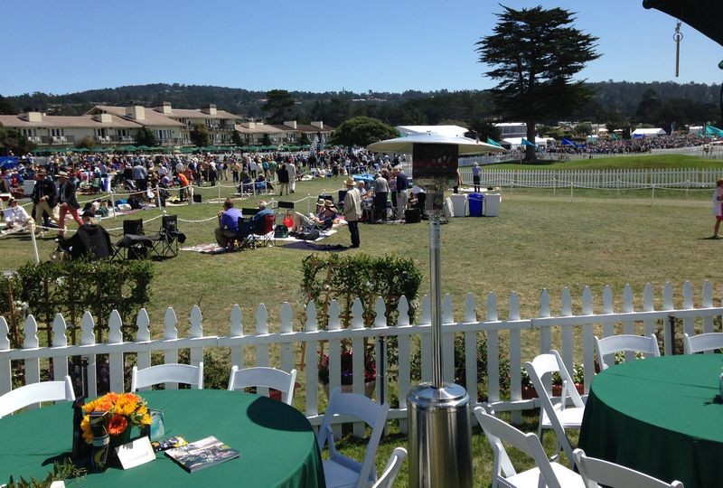 Cars on display at Pebble Beach Concours De Elegance