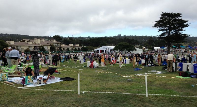 Cars on display at Pebble Beach Concours De Elegance