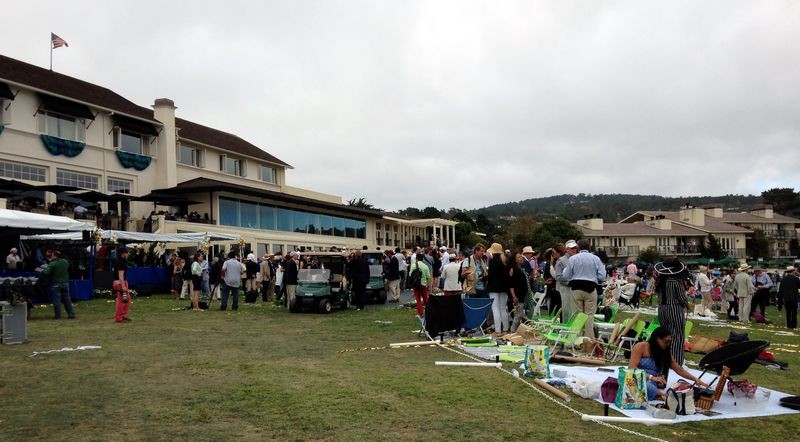 Cars on display at Pebble Beach Concours De Elegance