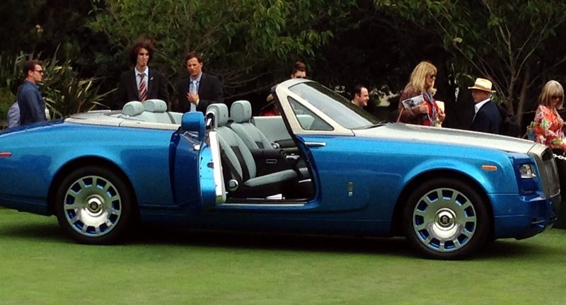 Cars on display at Pebble Beach Concours De Elegance