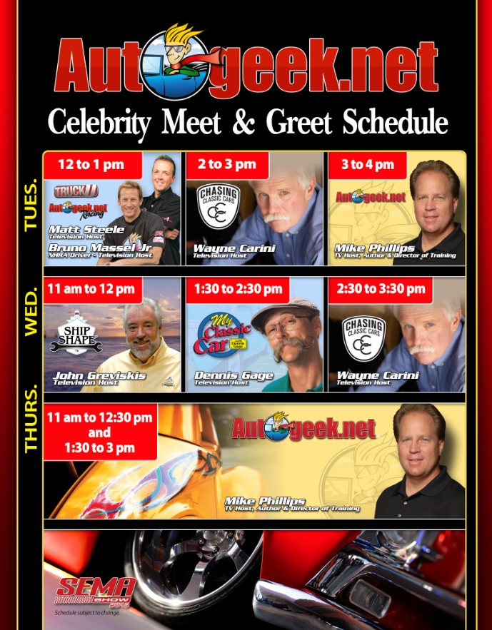 Celebrities at SEMA 2013