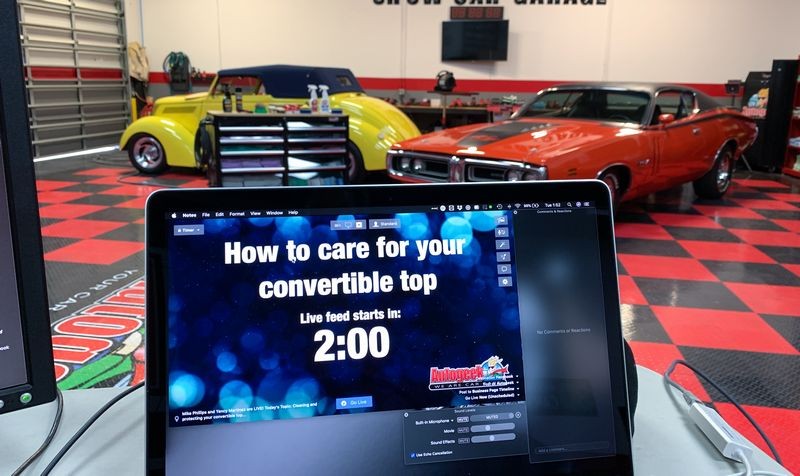 clean and protect a canvas convertible top mike phillips